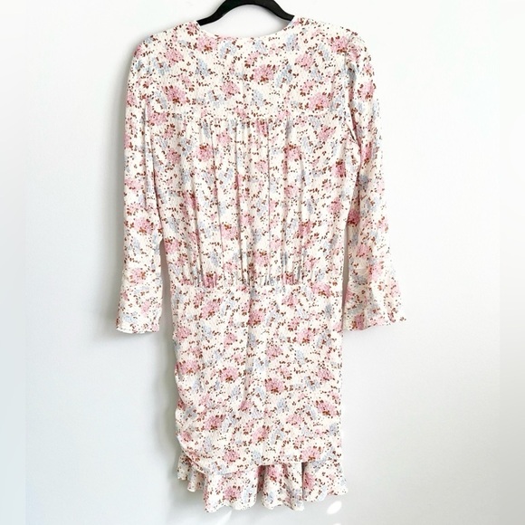 NWT! Veronica Beard Size 6 • Floral Silk Sean Mini Dress. - Picture 6 of 6